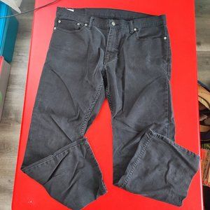 Levi's 514 straight fit jeans black men's size 36x30